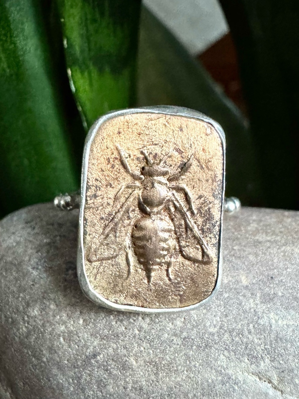 Sterling Bee Ring